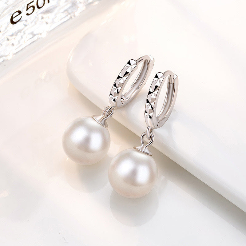 Korean Style Fashionable Car Flower Pearl Earrings, Feminine and Versatile Car Flower Earrings, Personalized High-Quality Ear Buckle Ear Jewelry - image 3