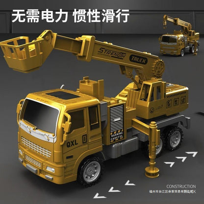 Children's Construction Vehicle Toy Set, Birthday Gift for Boys, Small Cars for Ages 3 to 6, Dump Truck, Mixer, Bulldozer, Excavator - image 4