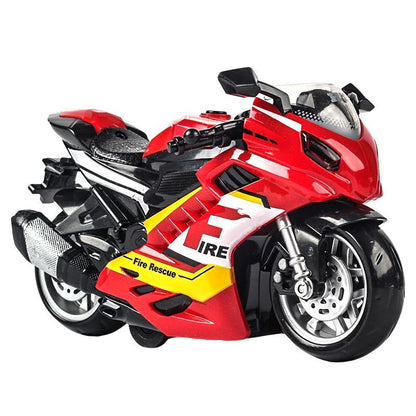 Baby's Simulated Sound and Light Inertial Motorcycle Model with Lighting and Sound Effects Toy Car for 3-Year-Old Boys, Children's Toy Gift - image 5
