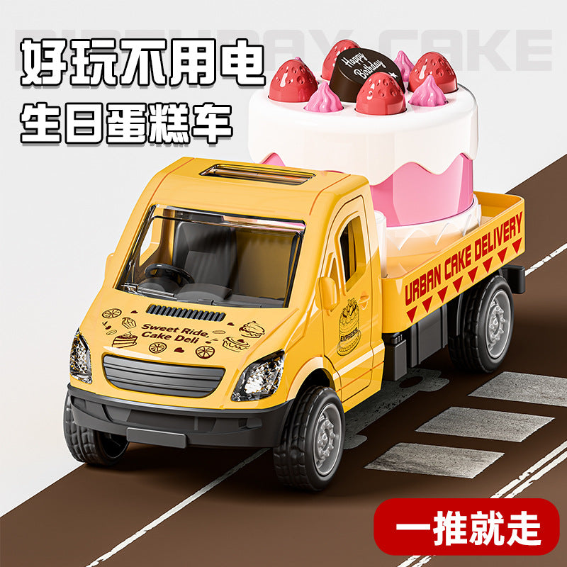 Dropshipping Popular Children's Toys for Boys, Realistic Inertia Toy Car Models, Cake Decorations, Small Cars, Street Stall Toys - image 3