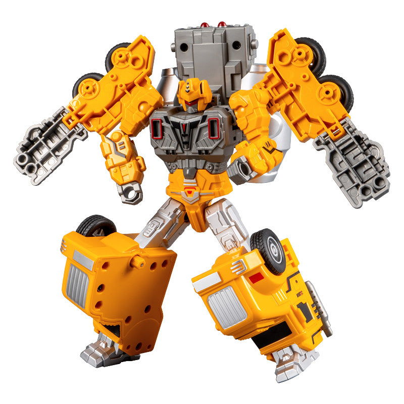 Children's Toy Mixer Truck Transforming Robot Simulation Inertial Truck Engineering Vehicle Model Boy's Gift Small Car - image 5