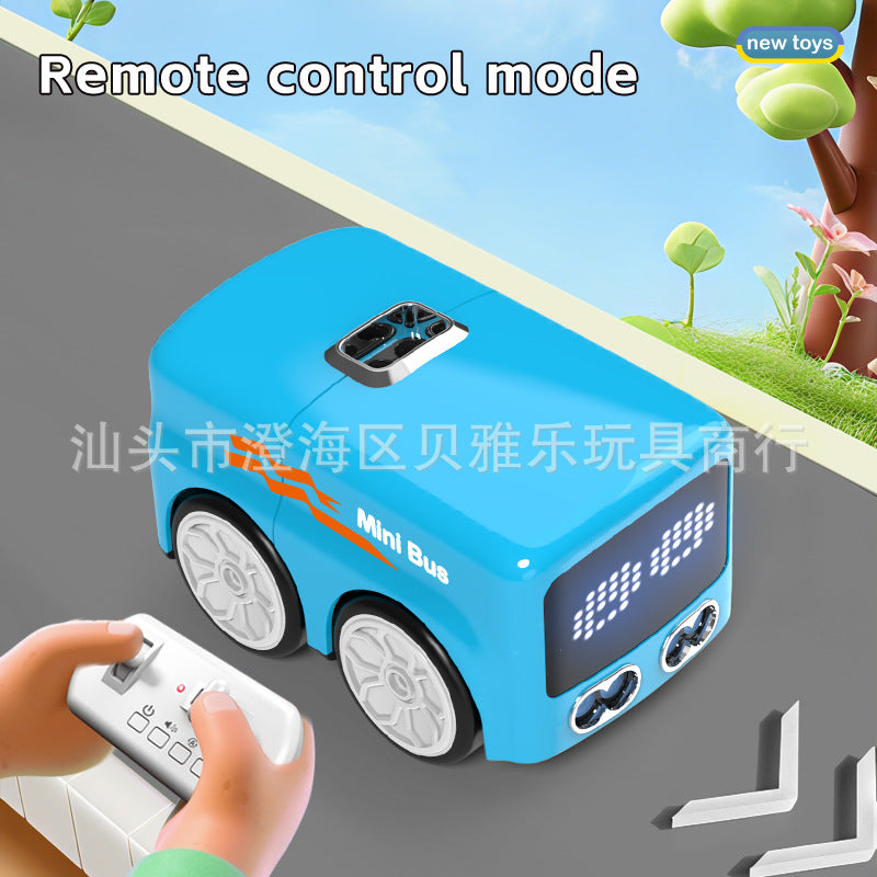 Cross-Border Smart Remote Control Sensor Car Mini Desktop Gesture-Following Mini Bus Sensor Obstacle Avoidance Children's Toy Car - image 3