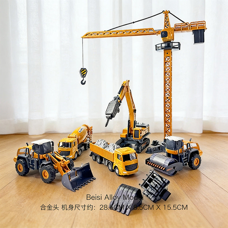 Extra-Large Alloy Tower Crane Toy for Children, Crane Tower, Construction Vehicle Model for 3-6 Year Old Boys - image 2