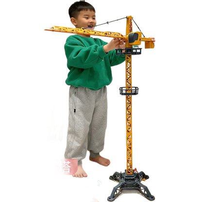 Extra-Large Alloy Tower Crane Toy for Children, Crane Tower, Construction Vehicle Model for 3-6 Year Old Boys - image 5