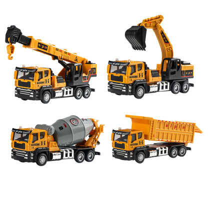 Alloy Simulation Engineering Vehicle Model, Inertial Driving Mixer Truck, Dump Truck, Kindergarten Children's Toy Car - image 5