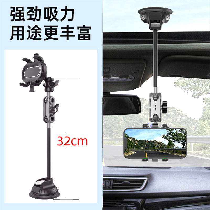 Car-Mounted Phone Holder for Multi-Directional Overhead Shooting, Car Live Streaming Shooting Stand, First-Person View Suction Cup Holder - image 1