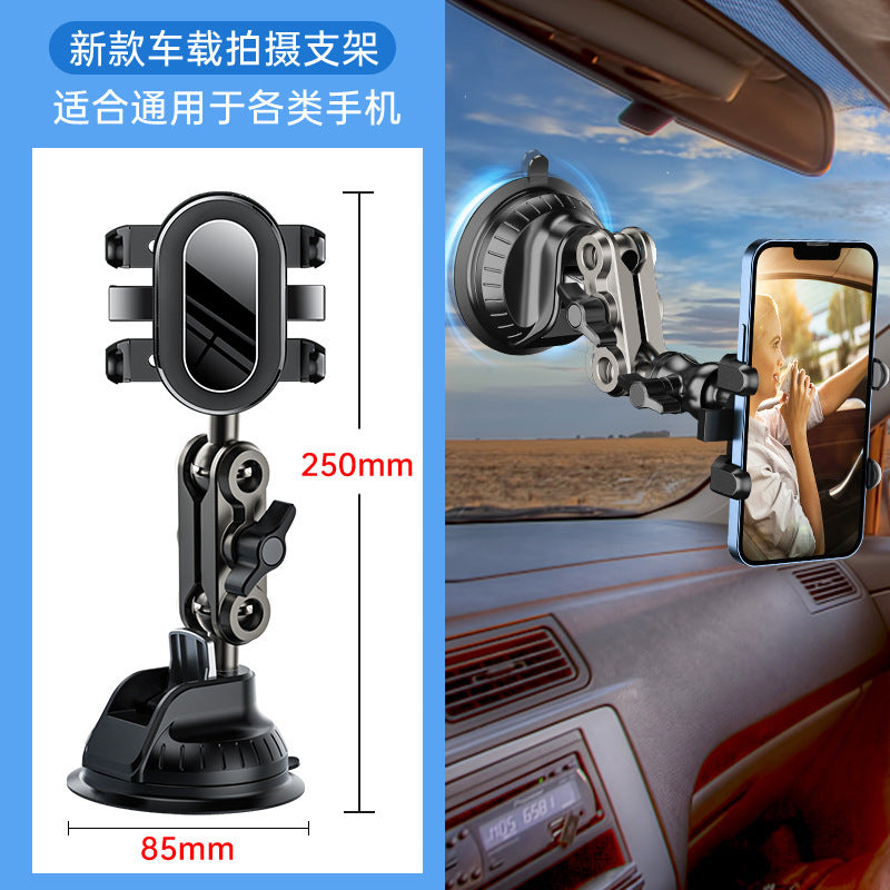 Car-Mounted Phone Holder for Multi-Directional Overhead Shooting, Car Live Streaming Shooting Stand, First-Person View Suction Cup Holder - image 4