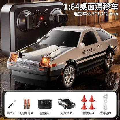 1:64 Full Scale Remote Control Car Ae86 Desktop Drift Rotating Display Stand Ornament Adult and Children's Toy - image 1