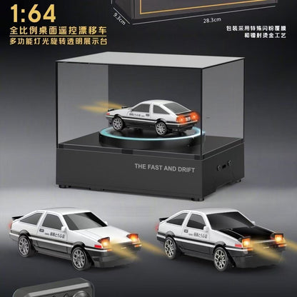 1:64 Full Scale Remote Control Car Ae86 Desktop Drift Rotating Display Stand Ornament Adult and Children's Toy - image 2