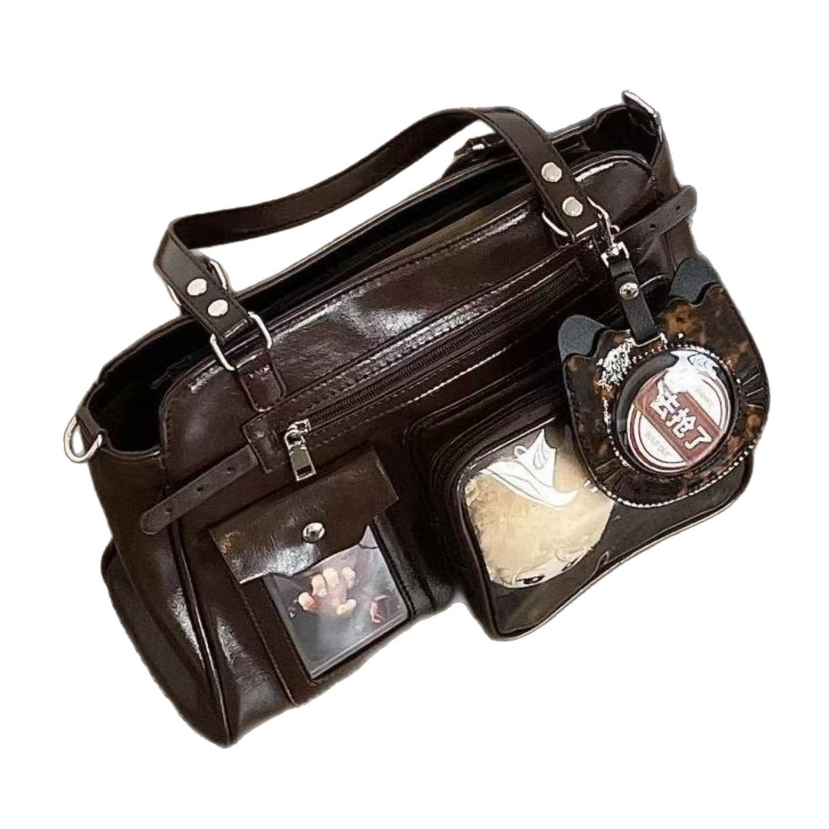 New Vintage Motorcycle-Style Bag 2026 Single-Shoulder Niche Crossbody Bag Unique Design Large Capacity Commuter Hidden Compartment for Women - image 5