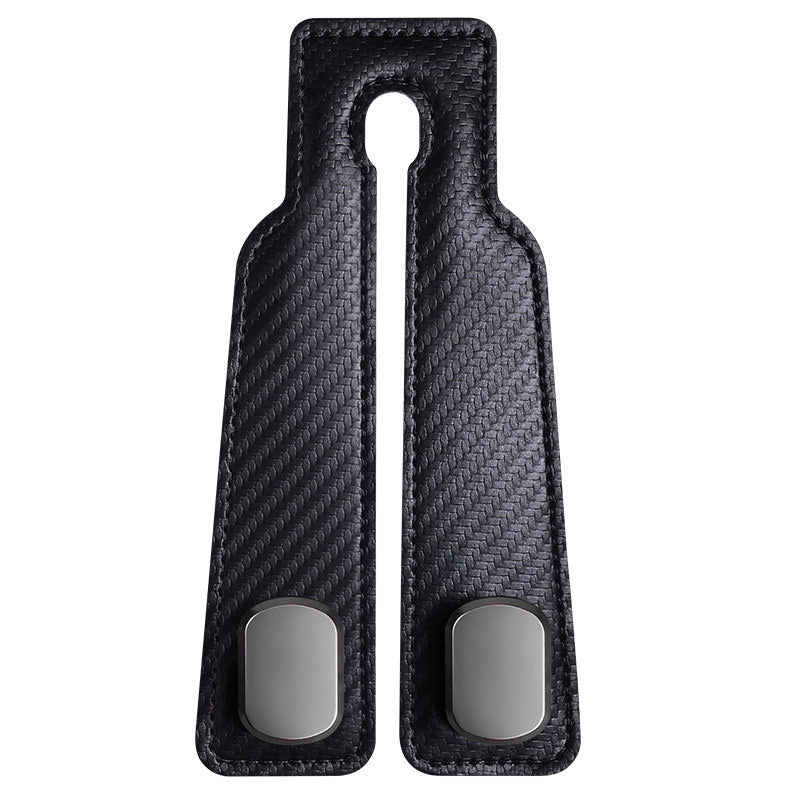 Car-Mounted Hook for Rear Seat Storage, Made of Suede Leather, Zinc Alloy, and Abs, Double-Headed Hook - image 5