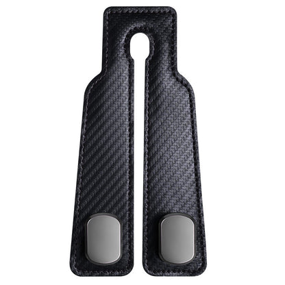 Car-Mounted Hook for Rear Seat Storage, Made of Suede Leather, Zinc Alloy, and Abs, Double-Headed Hook - image 5