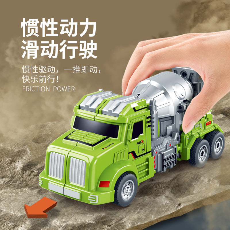 Children's Toys for Boys Aged 3 to 6, Realistic Mixer Truck, Construction Vehicle, War Vehicle, Transforming Robot Toy Car, Transforming Car - image 2