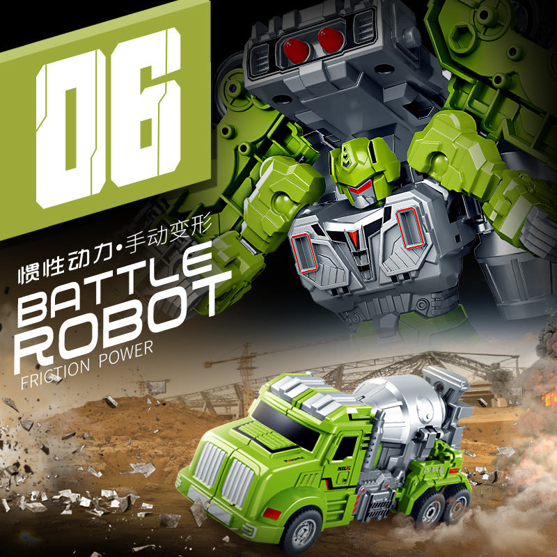 Children's Toys for Boys Aged 3 to 6, Realistic Mixer Truck, Construction Vehicle, War Vehicle, Transforming Robot Toy Car, Transforming Car - image 3