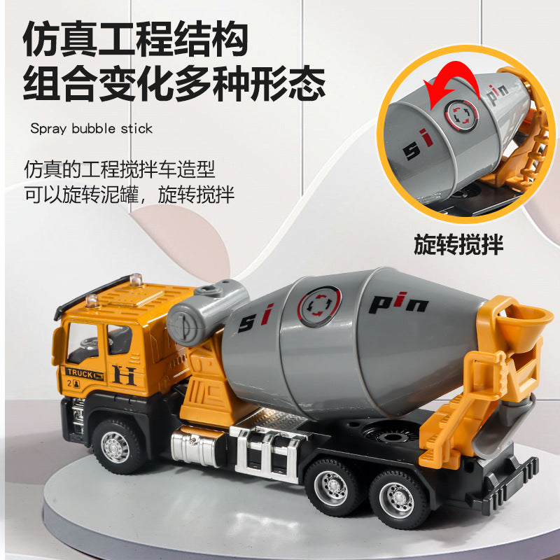 Alloy Inertial Dump Truck Engineering Vehicle Excavator Sanitation Vehicle Children's Toy Fire Truck Gift Children's Day Gift - image 4