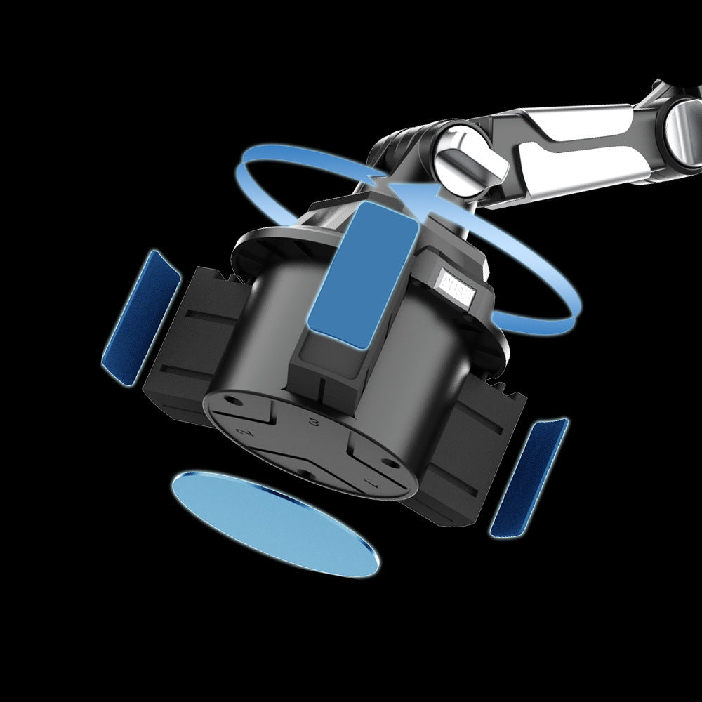 Car-Mounted Multifunctional Cup Holder with a Foldable Phone Clip for Tablets and Large Screens - image 4