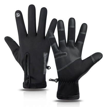Outdoor Sports Gloves, Cycling Gloves, Men's Winter Waterproof, Warm, Fleece-Lined, Touch Screen, Windproof, Motorcycle Fitness Wholesale - image 5