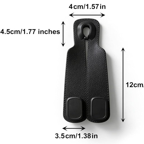 Car Hook, Car-Mounted Accessory, Hidden Dual Hook for Seat Back, Rear Seat Interior Bag Storage Hook, Car Accessory - image 5