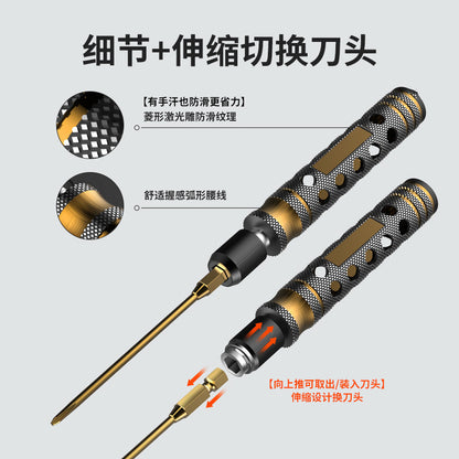 Rc Remote Control Model Car and Aircraft Model Tools Hexagonal Screwdriver Cross-Shaped Hex Socket 6.35mm Set - image 3