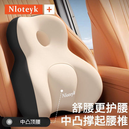 Car Lumbar Support and Headrest Set, Memory Foam Cushion, Backrest for Long Sitting, Car Lumbar Support, Waist Protection, In-Car Cushion - image 2