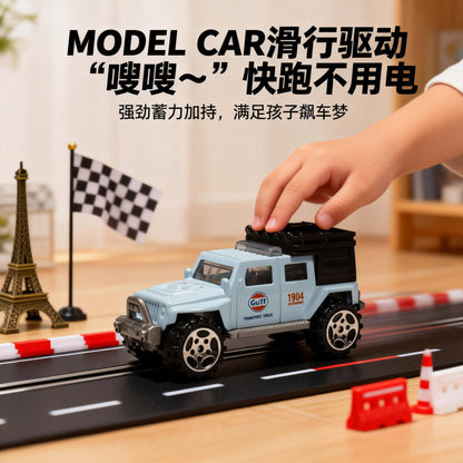 Alloy Car Model Children's Toy Car Pull-Back Racing Car Transport Vehicle Gift Box Set Baby New Year Gift - image 3