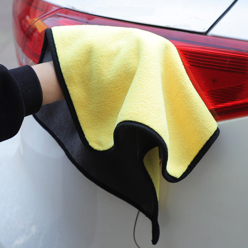 Car Wash Towel, Quick-Drying Double-Sided Car Wipe Towel, High-Density Coral Velvet Cleaning Towel, Non-Shedding, Water-Absorbent Cleaning Cloth - image 4