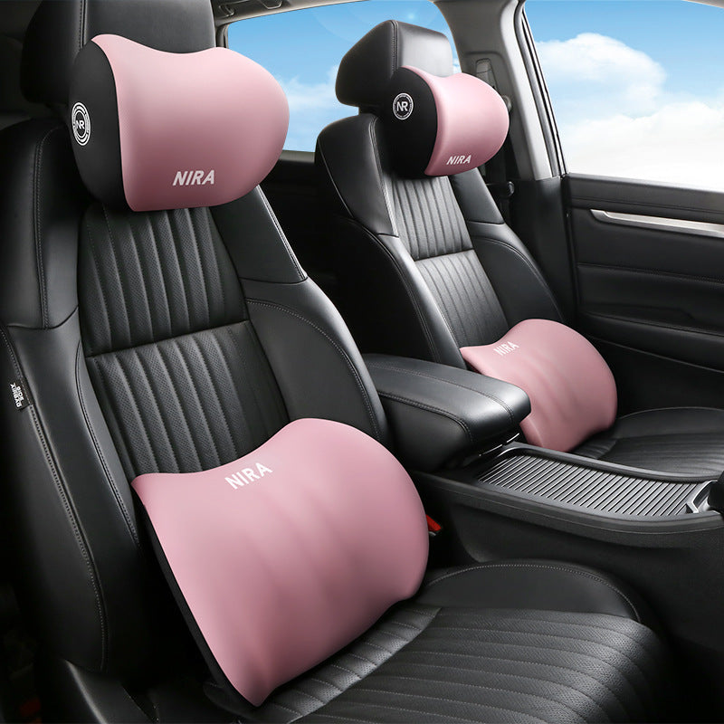 Custom Logo Cross-Border Car Headrest, Lumbar Support, Shoulder Pad, and Backrest Set Made of Memory Foam from the Source Factory - image 3