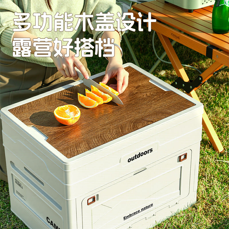 Camping Storage Box, Trunk Organizer, Outdoor Picnic Turnover Box, Car-Mounted Folding Outdoor Storage Basket Wholesale - image 1