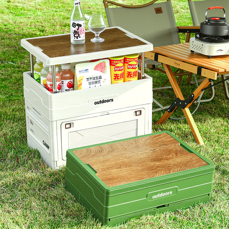 Camping Storage Box, Trunk Organizer, Outdoor Picnic Turnover Box, Car-Mounted Folding Outdoor Storage Basket Wholesale - image 2