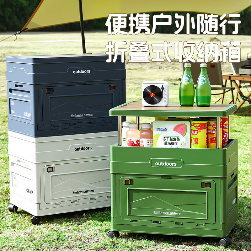 Camping Storage Box, Trunk Organizer, Outdoor Picnic Turnover Box, Car-Mounted Folding Outdoor Storage Basket Wholesale - image 4