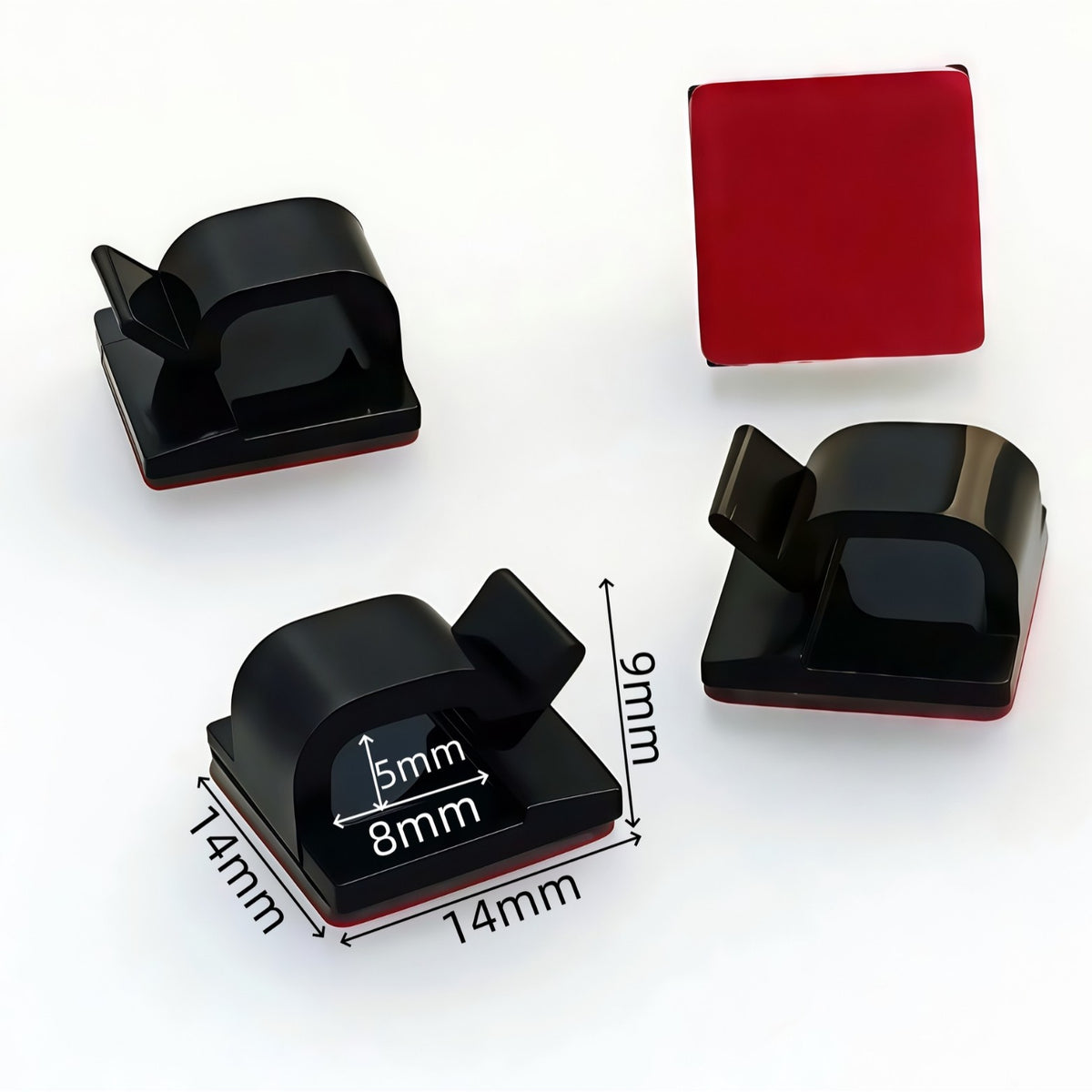 Xk001 Self-Adhesive Cable Clips for Wiring, Dashcam Cable Holder, R-Type Cable Clips - image 2