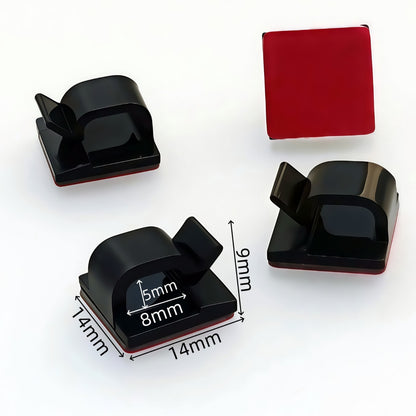 Xk001 Self-Adhesive Cable Clips for Wiring, Dashcam Cable Holder, R-Type Cable Clips - image 2