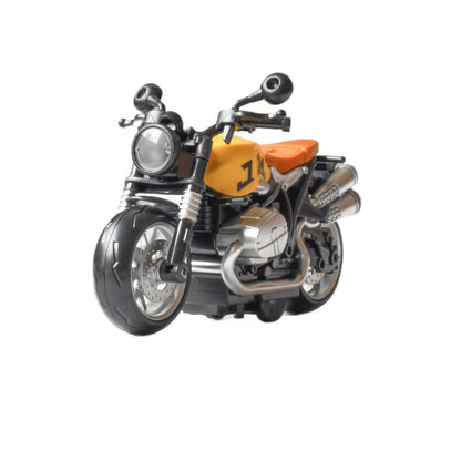 Simulation Alloy Motorcycle Pull-Back Car Model with Sound Effects, Racing Car Toy for 3-4 Year Old Boys, Children's Gift, Inertia Wholesale - image 5
