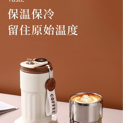 Smart Temperature Display 304 Stainless Steel Thermos Cup for Home and Car Use, Portable Water Bottle with Temperature Display, Customizable - image 4