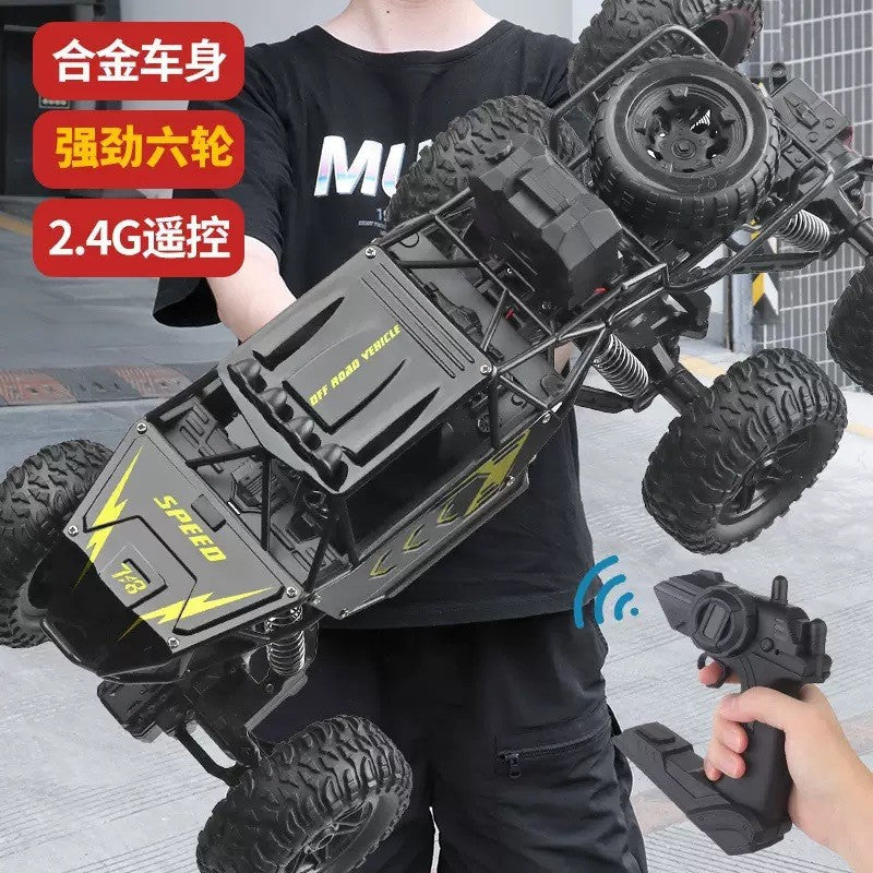Four-Wheel Drive Climbing Oversized Remote Control Car, Drift Off-Road Vehicle, Big Wheel Car, Six-Wheel Drive Racing Car, Rechargeable Toy Car for Boys - image 2
