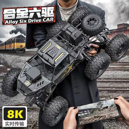 Four-Wheel Drive Climbing Oversized Remote Control Car, Drift Off-Road Vehicle, Big Wheel Car, Six-Wheel Drive Racing Car, Rechargeable Toy Car for Boys - image 3