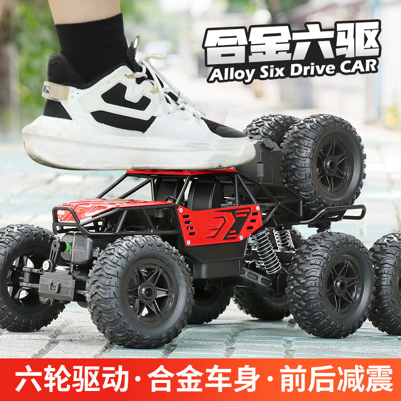 Four-Wheel Drive Climbing Oversized Remote Control Car, Drift Off-Road Vehicle, Big Wheel Car, Six-Wheel Drive Racing Car, Rechargeable Toy Car for Boys - image 4
