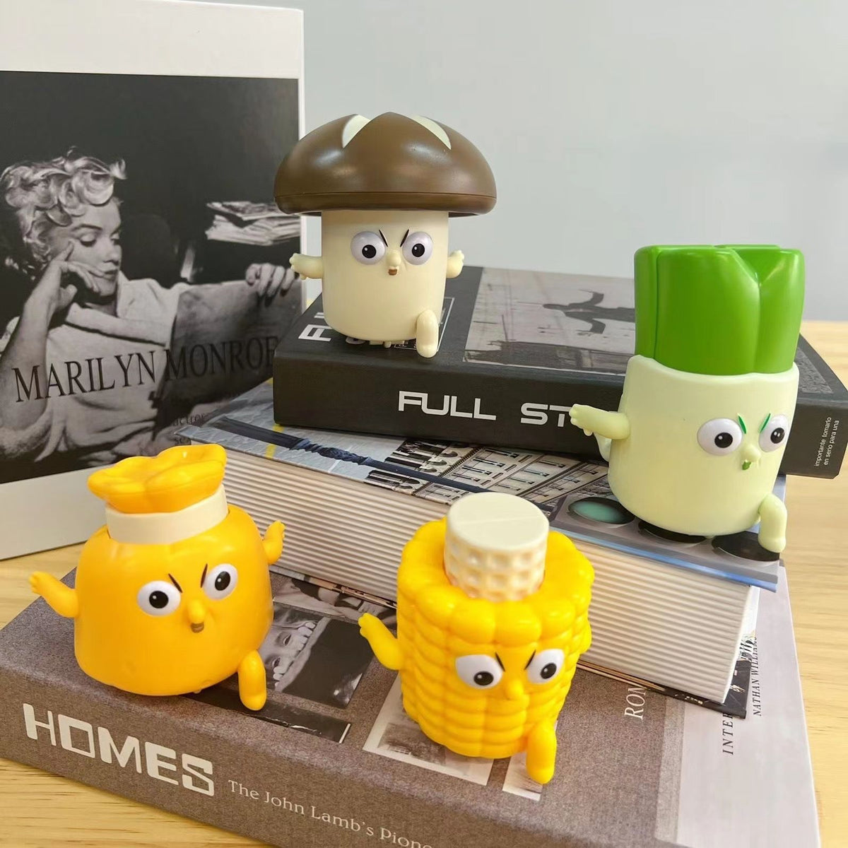 Haidilao-Style Toy Car with Press-And-Go Mechanism, Featuring Vegetables Like Radish, Sausage, Corn, and Durian, from the Rushing Team Series, Children's Figuri - image 2