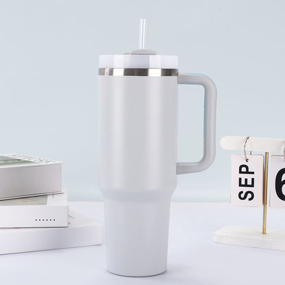 Car Cup Stainless Steel Version 2Nd Generation 40oz Handle Stainless Steel Thermal Insulation Cup High Aesthetic Value Car Cup Same Style - image 2