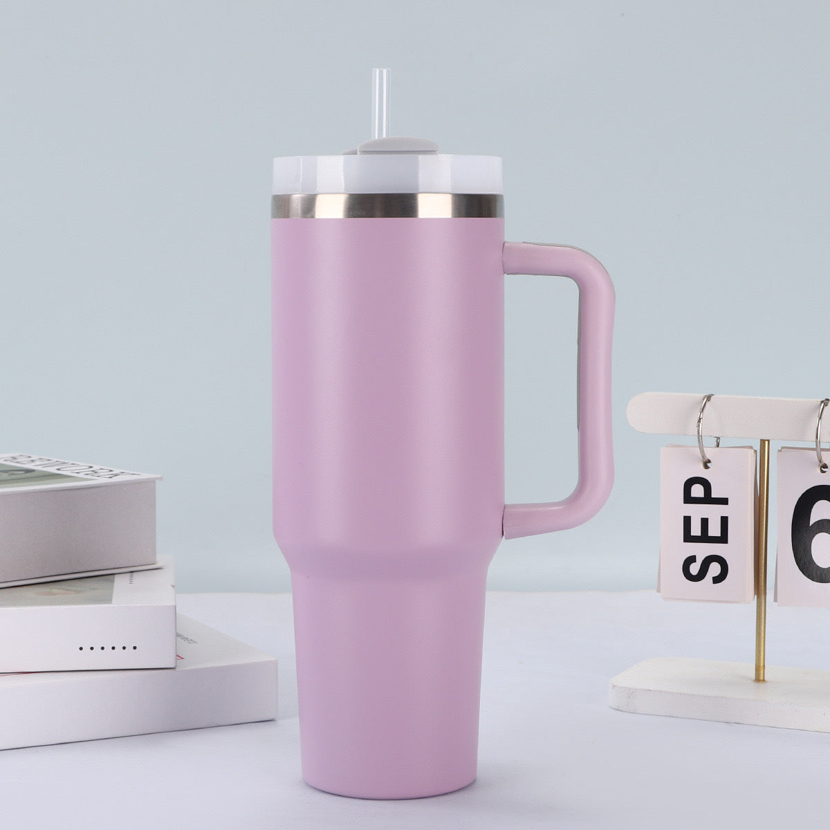 Car Cup Stainless Steel Version 2Nd Generation 40oz Handle Stainless Steel Thermal Insulation Cup High Aesthetic Value Car Cup Same Style - image 3