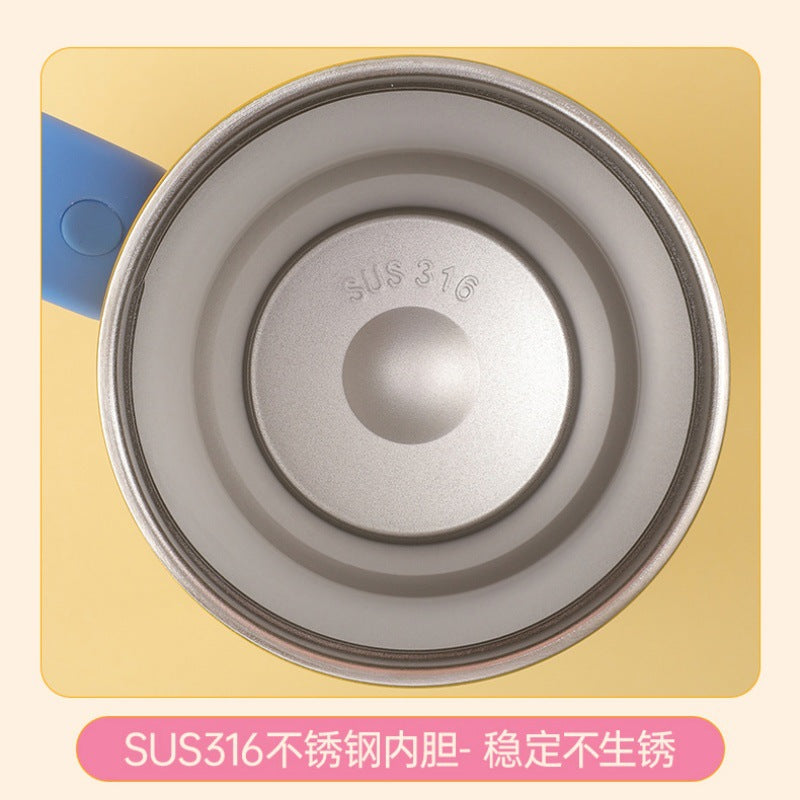 High-Capacity Stylish Ice Cup with 316 Stainless Steel Thermal Insulation, Ceramic Inner Liner, Cold-Retaining Car-Mounted Straw Cup - image 3