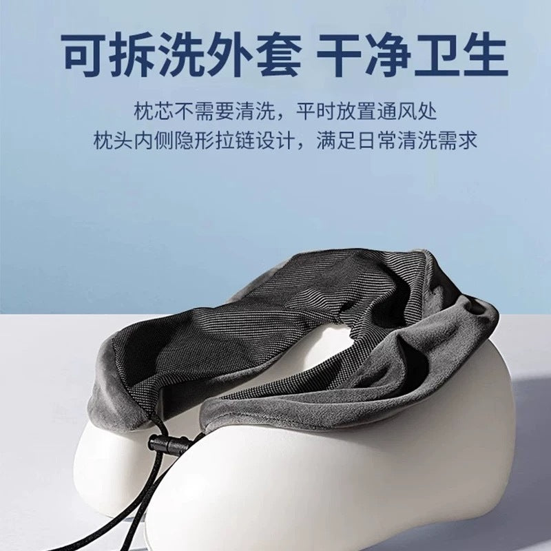 Amazon Cross-Border Travel Portable U-Shaped Pillow Memory Foam Neck Pillow Airplane Neck Pillow Long-Distance Car Travel High-Speed Rail U-Shaped Pillow - image 2