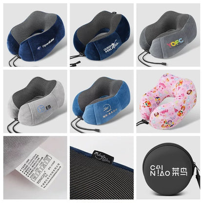Amazon Cross-Border Travel Portable U-Shaped Pillow Memory Foam Neck Pillow Airplane Neck Pillow Long-Distance Car Travel High-Speed Rail U-Shaped Pillow - image 3