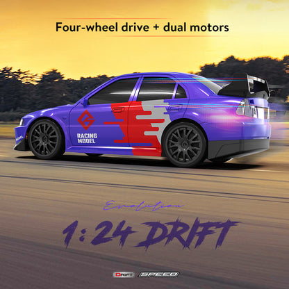 New Product 1:24 Half-Scale Remote Control Drift Racing Car with Lights, Rechargeable Remote Control Car, Electric Model Children's Toy Car - image 2