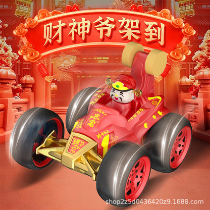 New Festive Remote-Controlled Stunt Dump Truck with Sound and Light, Chinese Style Creative Gift Toy Wholesale and Dropshipping for Market Stalls - image 2