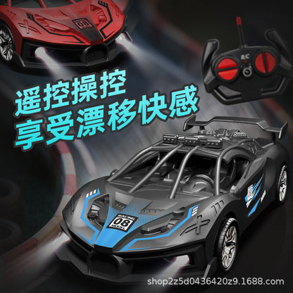 Children's Remote Control Four-Way Racing Car Toy for Boys, Crash-Resistant Racing Car, Drift Car for Stall Selling, Wholesale - image 3