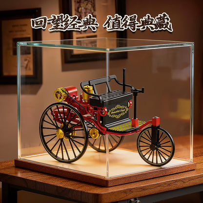 Alloy Retro Tricycle Toy Ornament DIY Assembly Simulation Model Classic Simulation Car Cross-Border Wholesale - image 3