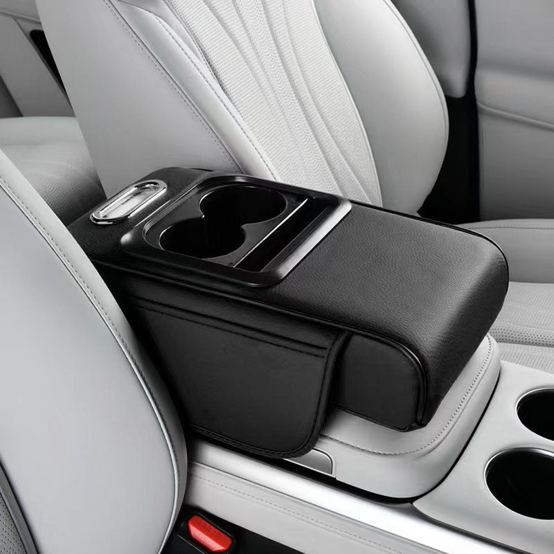 Car Compact-Specific Armrest Box Protective Pad, Tissue Box, Central Narrow Elbow Rest Pad, Water Cup Holder - image 2