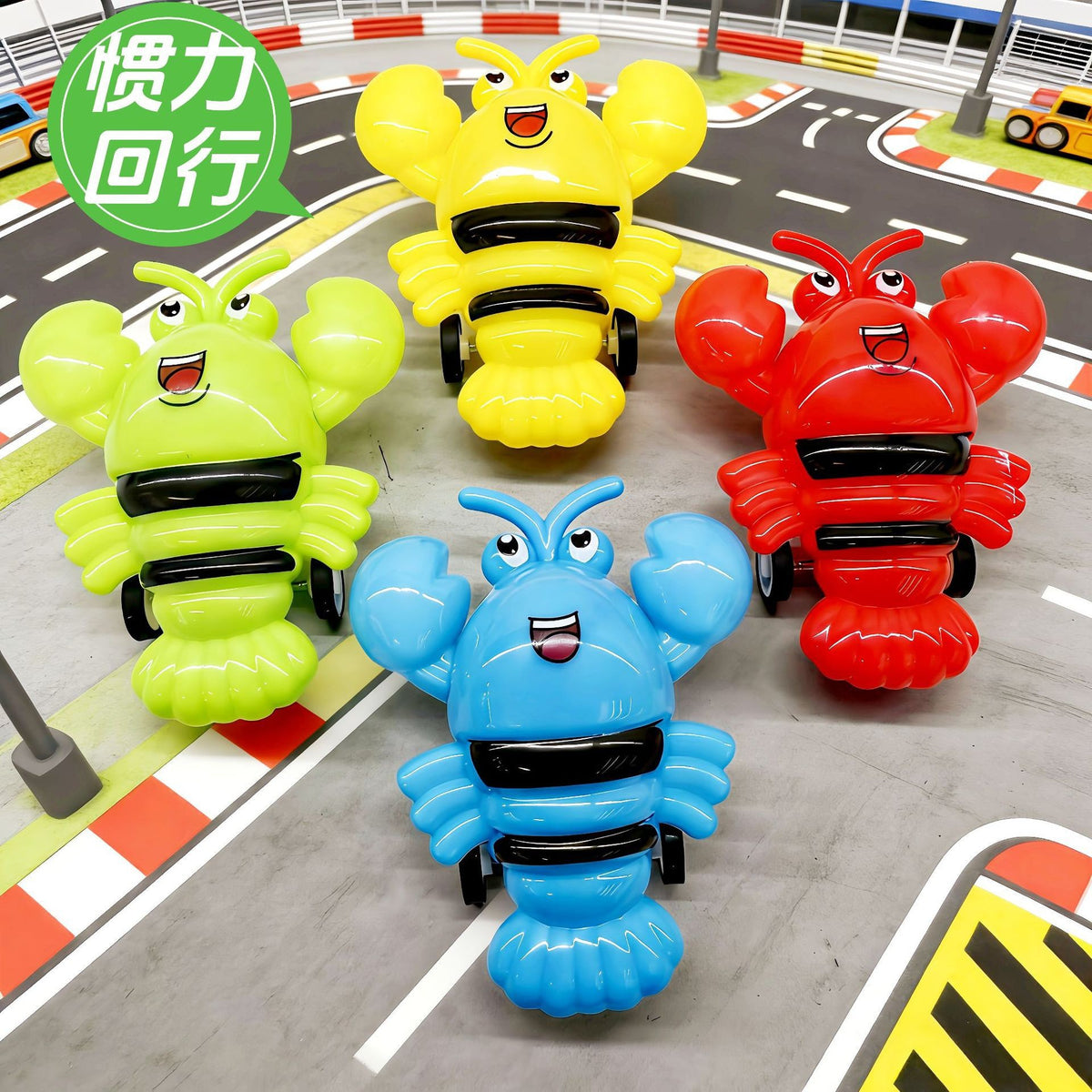 Cartoon Crayfish Inertia Pull-Back Car Children's Toy Mini Animal Pull-Back Sliding Car Creative Toy Car for Toddlers - image 2