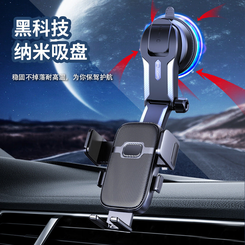 Cross-Border Suction Cup Car Phone Holder for Dashboard, Multi-Angle Rotating Foldable Navigation Stand with Horizontal and Vertical Support - image 3